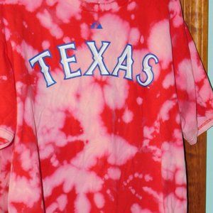 Vintage Vince Young Texas Longhorns #10 football tee bleach tie dye size:XL